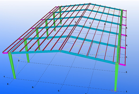 Prefabricado de acero para el juego de baloncesto Prefabricado de acero para el juego de baloncesto