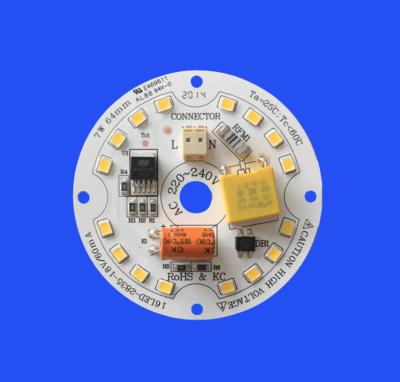 7W Modulos LED personalizados 220V 4000K DOB PCB AC LED Board para Downlight LED