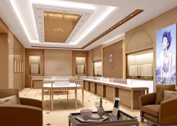 Contemporary Jewelry Product Showroom Display Cases With Pre - Assembled Structure