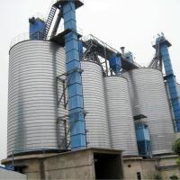 Silos de stockage en acier en spirale de capacité personnalisée avec fond en forme de cône
