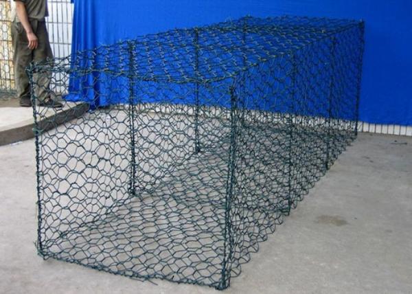 3x1x0.3m 2.2mm Wire Mesh Corrosion Resistance River Bank Gabion Wall Mesh