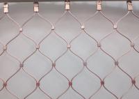 Abertura arquitetónica da malha 40*40mm 50*50mm da corda de fio de AISI 304 flexíveis