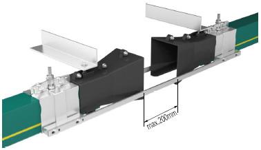 NANTE HFP56 Conductor Rail System , Self-extinguishing PVC