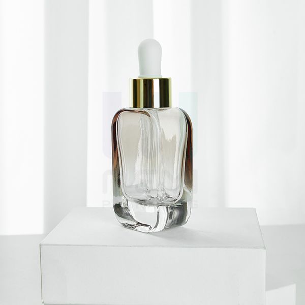 Screw Cap Glass Dropper Bottles Round Design Featuring Screen Printing Hot Stamping and Labeling for Liquid Product Containers