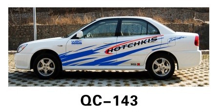 The Default Color PVC Custom Car Body Sticker QC-143G