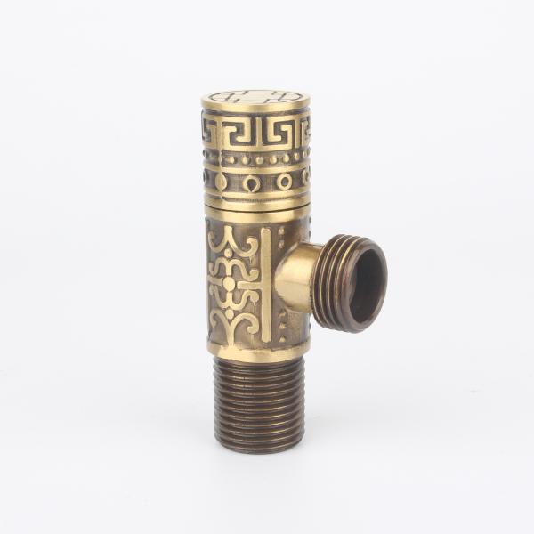 High Quality 1/2 Inch Brass Square Angle Valve Chrome Plated for Kitchen and Bathroom Wash Basin Use