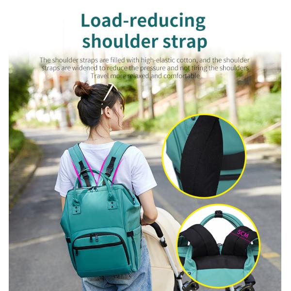 Factory Directory Cheap Mummy Baby Nappy Bag Large Capacity Women Travel Backpack Diaper Bag for Baby