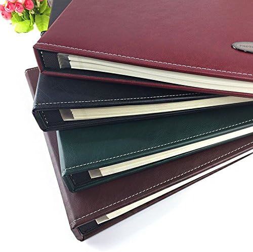 Leather Cover DIY Scrapbook Photo Album With Large Capacity For Weddings