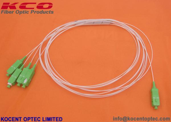 1.0m 1.5m 2.0m Fiber Optic Coupler Splitter 0.9mm LSZH 1x4 High Stability Blockless
