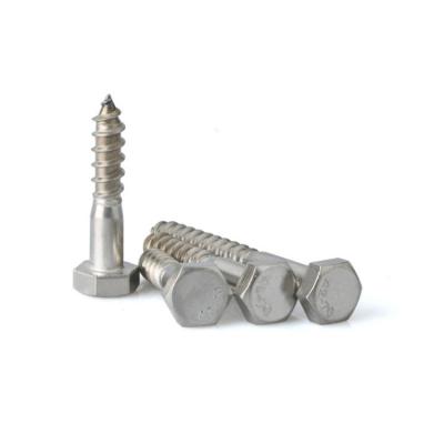 DIN 571 M2 M4 M8 Hex Head Screws For Wood , Self Drilling Wooden Bed Screws