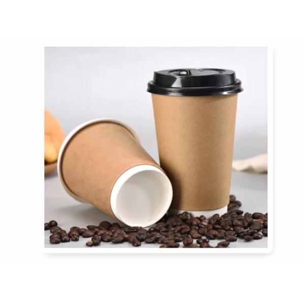 8.0oz-80 Double Wall Coffee Cup with Lid Made of Nature Material Disposable Paper Cup