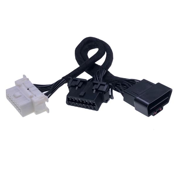 Offer Drawing Custom J1962 Car OBD II 16 Pin OBDII Y Splitter Extension Wire Harness OBD2 16pin Diagnostic Adapter Cable