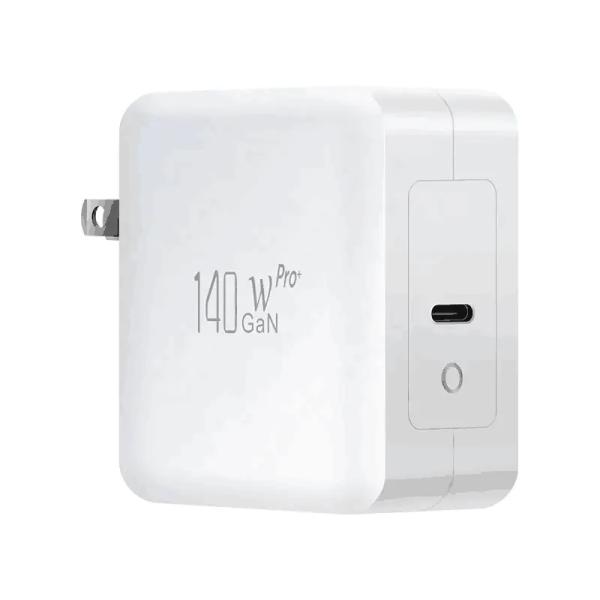 140W US 2-Pin USB-C GaN Charger for Laptop and Mobile