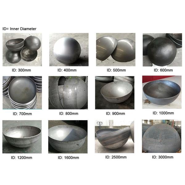 Головы уплотнения конца крышки блюда нержавеющей стали сферы шарика крышки полусферической стальные