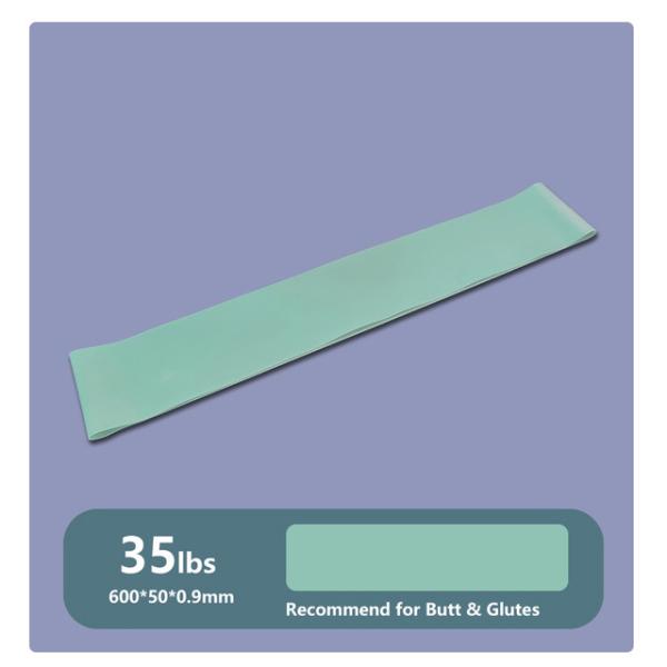 Natural Gym Strength Training Exercise Elastic Rubber 5cm Width Resistance Bands For Pilates Yoga Sports