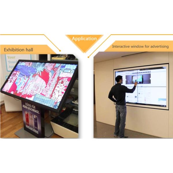 Multi Touch Points 65 Inch Ir Touch Screen Frame For TV , 60000 Hours Time
