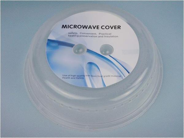 FDA Microwave Oven Accessories 26 * 6.5cm , Transparent Plastic Microwave Cover