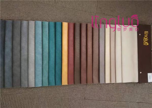 Waterproof Polyester Fabric With Grey Suede Material Bronzing Fabric