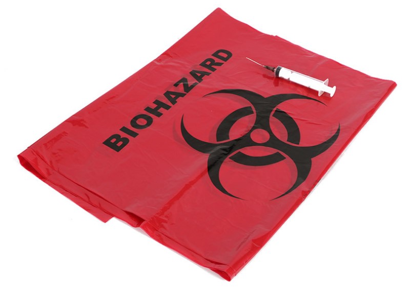 Сумки полипропилена не ядовитого Biohazard Autoclavable для медицинского отхода