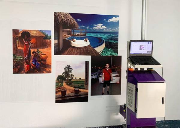 Micro Piezoelectric 120w 24㎡/h 400ml ink Vertical Wall Printer
