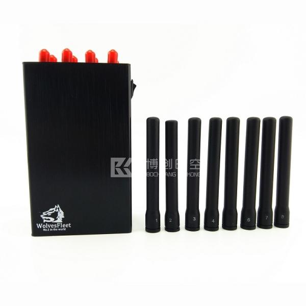 8 channel handheld GPS signal jammer GSM 3G 4G WIFI GPS Jojack mobile phone signal jammer