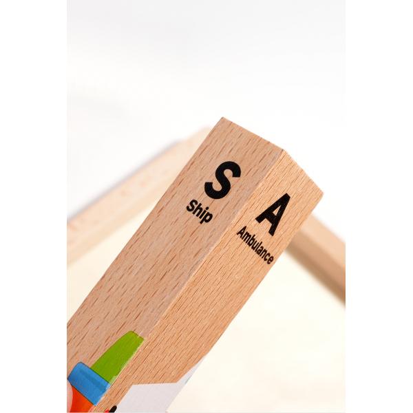New Wooden Montessori 4 in 1 Animal Block Puzzle Toy Preschool Educational Toys Fine Motor Developmental for Baby Boys Girls