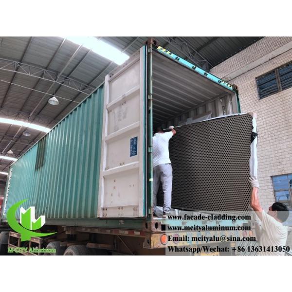 Металлические фасады дизайн перфорации твердых алюминиевых панелей завод в Фошане, Китай