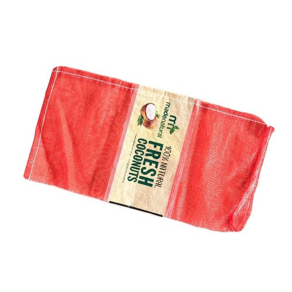 Convenient Drawstring PP Leno Mesh Bags for 50kg Fruit and Vegetable Packaging