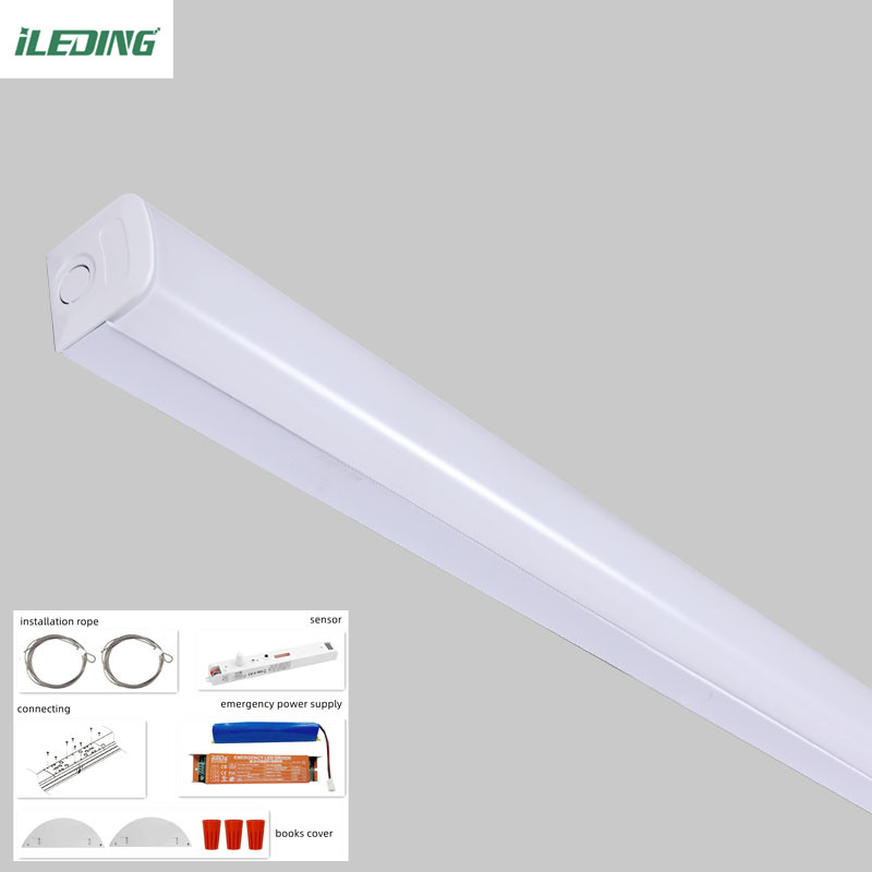 Indoor Led Linear Strip Light Fixture For Office Passage Supermarket 46w 65w 50000 Hours Lifespan