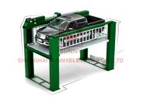 Hydraulic Four Post Auto Parking Lift Floor Mounted Heavy Duty Car Elevator For Outdoor
