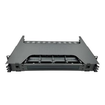 1U Rack Mount 144 Cores Fiber Optic Patch Panel MPO MTP LC