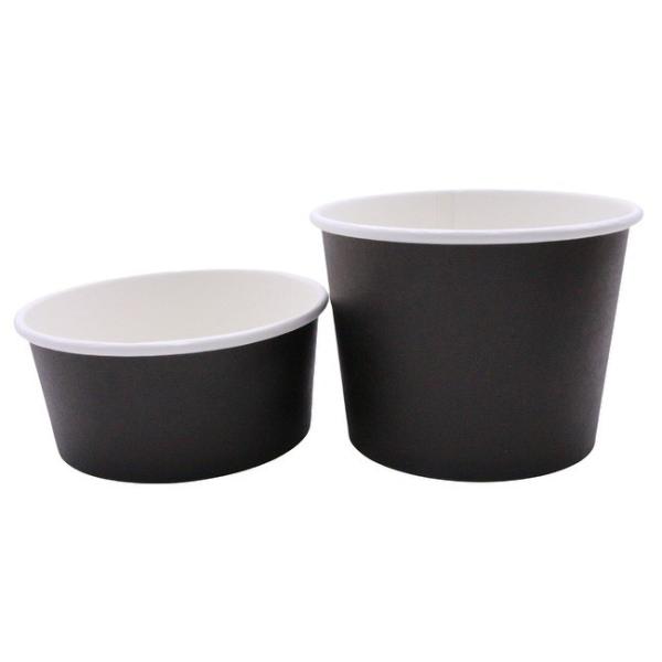 Black Disposable Soup Containers With Lids Durable 120ml-1800ml