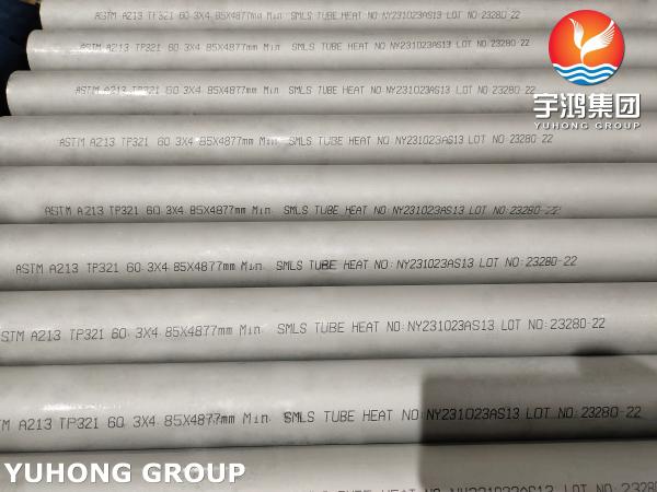 1/2-98 Inch ASTM A213 TP321 Stainless Steel Heat Exchanger Tube In Power Generation