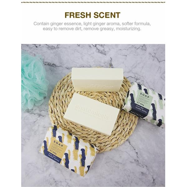 OEM ODM Handmade Soap Bar Palm Essencial Oil Ginger Root Extract Organic Bath Beauty