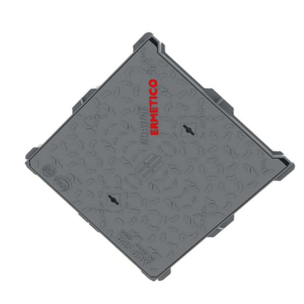 C250 Metal Manhole Cover Ductile Iron EN GJS500-7 Water Based Paint Surface Treatment Kerb-side Channel Of Roads