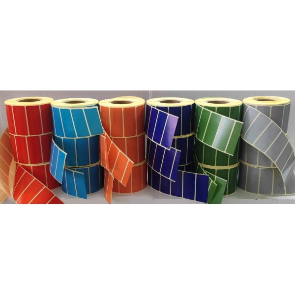 Оранжевый Желтый Красный Синий Зеленый Цвет Термальная наклейка Термальная этикетка Термальная наклейка штрих-кода