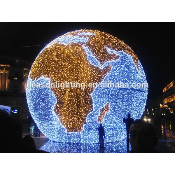 Giant outdoor christmas lights LED big Ball 3D Motif Light