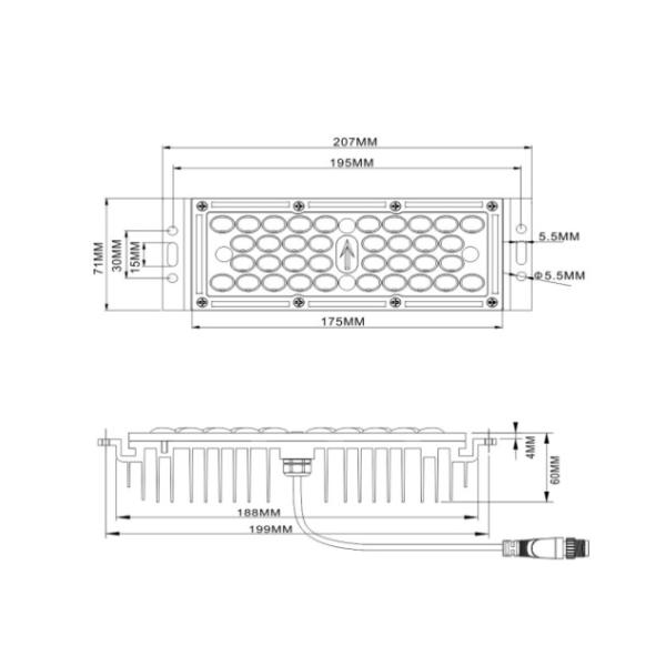 Cree LED Module for street light 10W-40W For Indstrial LED Flood light 120lm/Watt