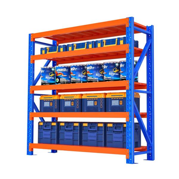 200 Pound Industrial Storage Shelves Blue Heavy Duty Warehouse Shelving