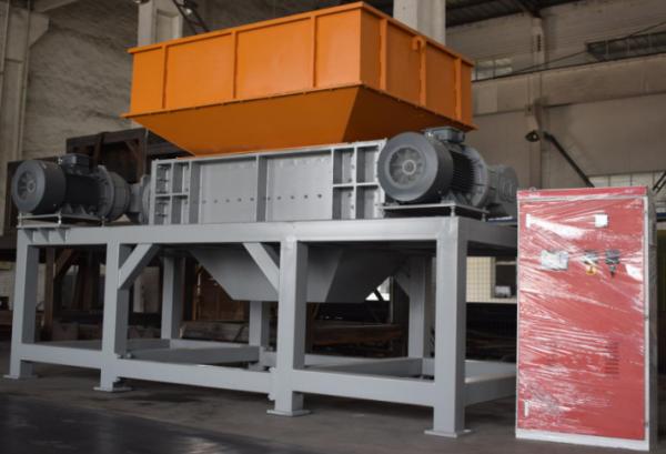 Metal Shredder PLC Control Metal Recycling Machine Double Shaft Scrap Metal Shredder