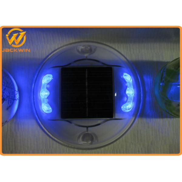 360 Degree Reflective Solar Power Road Studs , Solar Marker Lights With 25mm Height
