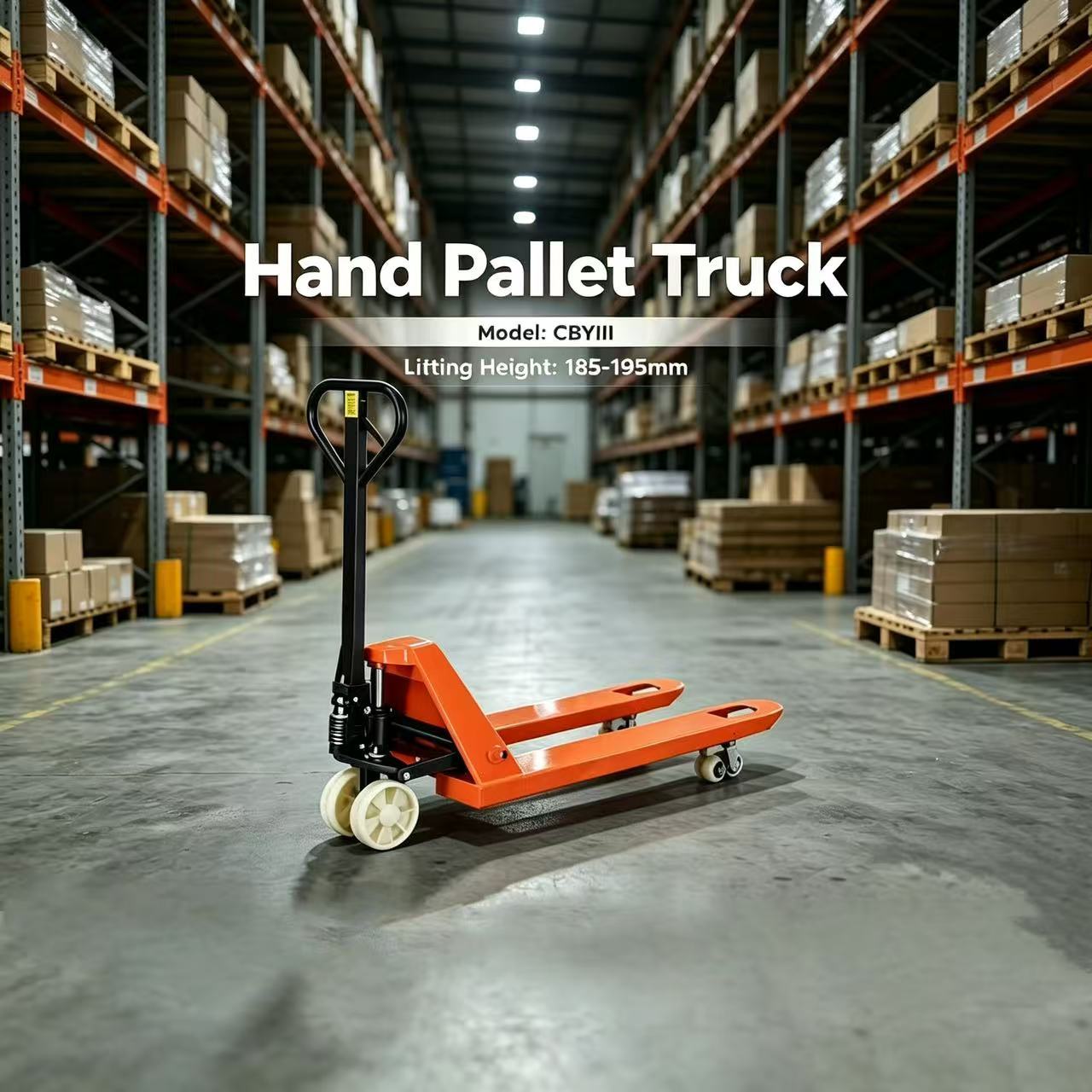 2500kg 3000kg Nylon Wheel Mini Hand Pallet Truck