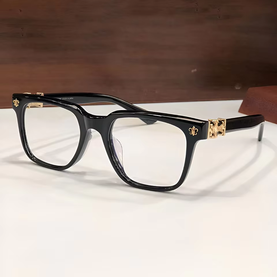Myopia Green Black Hawksbill Leopard Print Gold Optical Guangdong Safety Aesthetic Casual Daily Men's Women's Glasses Fashion
