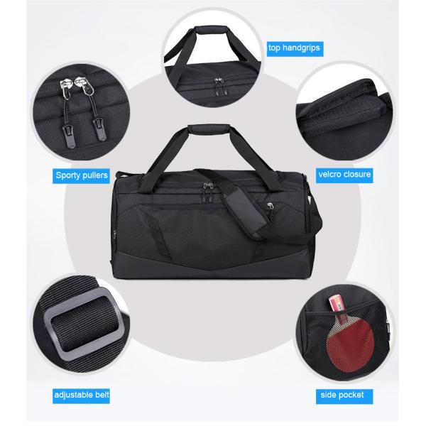 Customizable Men Women 55l Duffel Bag Sports Duffle Bag With Shoe Compartment