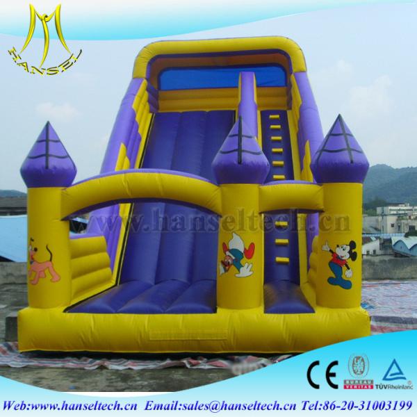 Hansel top selling china outdoor use inflatable bouncer slide soft play equipment