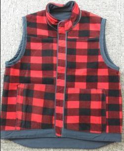 Full Zipper Mens Work Jacket , Garment Enzyme Washable Polyester Vest Mens