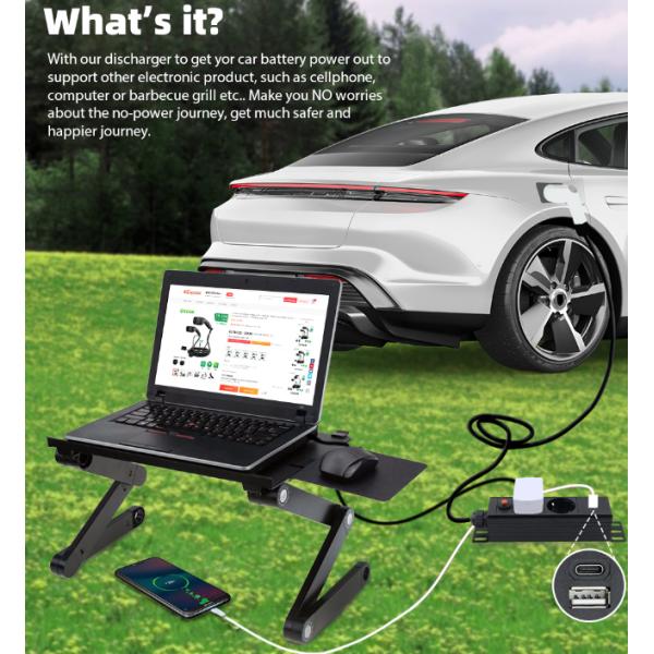 На открытом воздухе располагаясь лагерем стандарт оружия V2l заряжателя барбекю портативный EV европейский со штепсельной вилкой переключателя