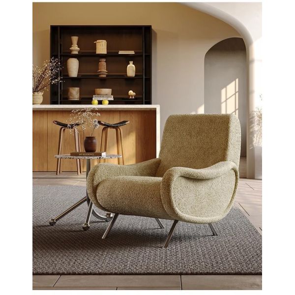 Custom Modern Style Single Sofa Chair Leisure Designer Lounge Chair Lazy Recliner Backrest Armchair for Living Room