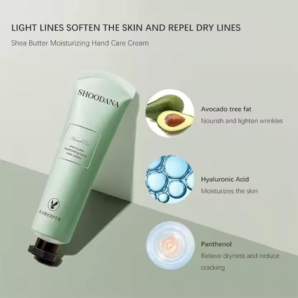 Crème pour les mains hydratante éclaircissante parfum de rose parfumée Beurre de karité naturel biologique Mini crème pour les mains