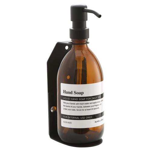 Dispensador de sabão de latão montado na parede Bracket 250-300ml Porta garrafa única para cozinha banheiro